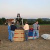 Die Hülle wird vom Korb abgekoppelt