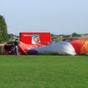Die Hülle wird mit kalter Luft angeblasen